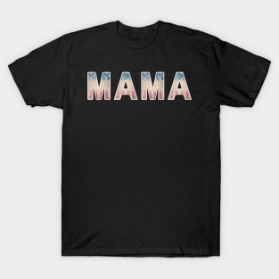 Vintage US Flag Mama T-Shirt